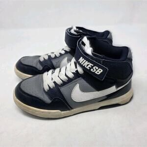 Nike Boys SB Mogan Mid 2 Jr B GS Shoes Blue Youth Size 2Y Shoes 645025-003